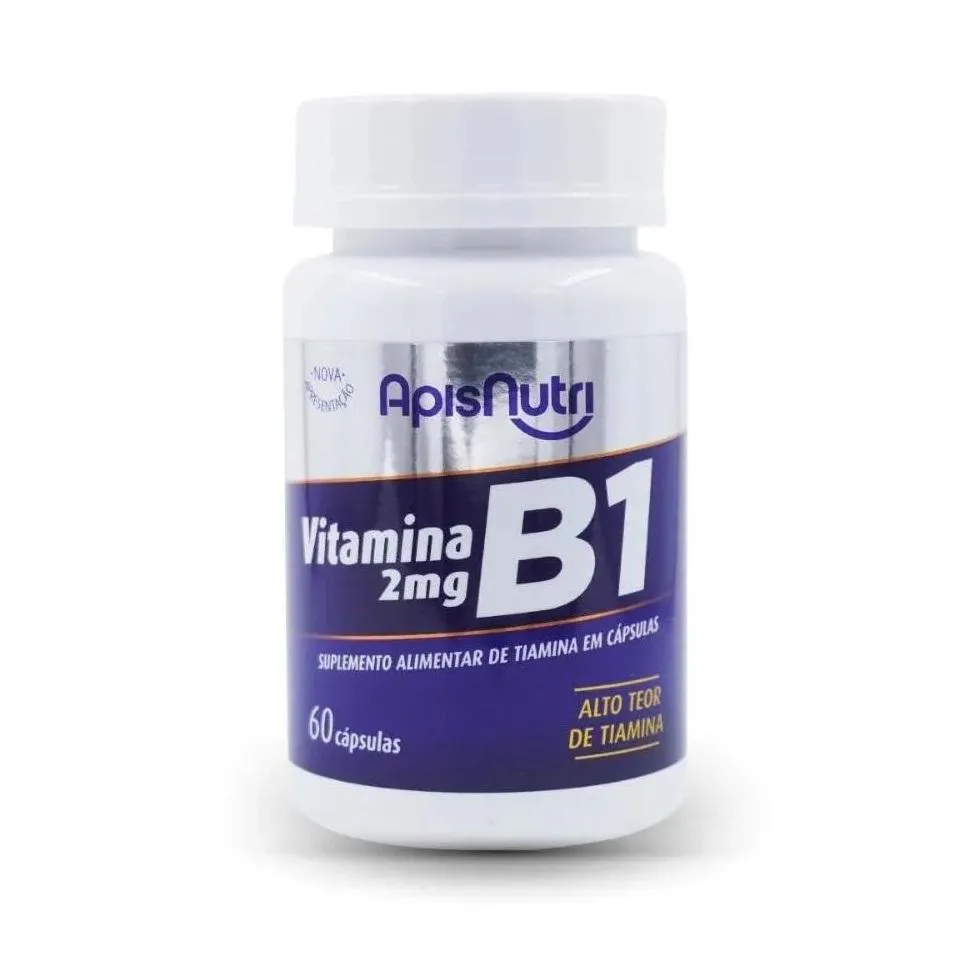 Vitamina B1 - 280mg (60 Cápsulas) - Padrão: Único