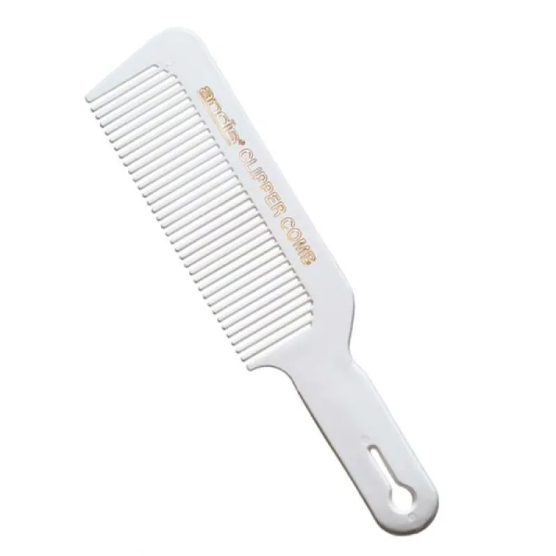 Pente de Corte Barbeiro Cabeleireiro Andis Clipper Comb Branco