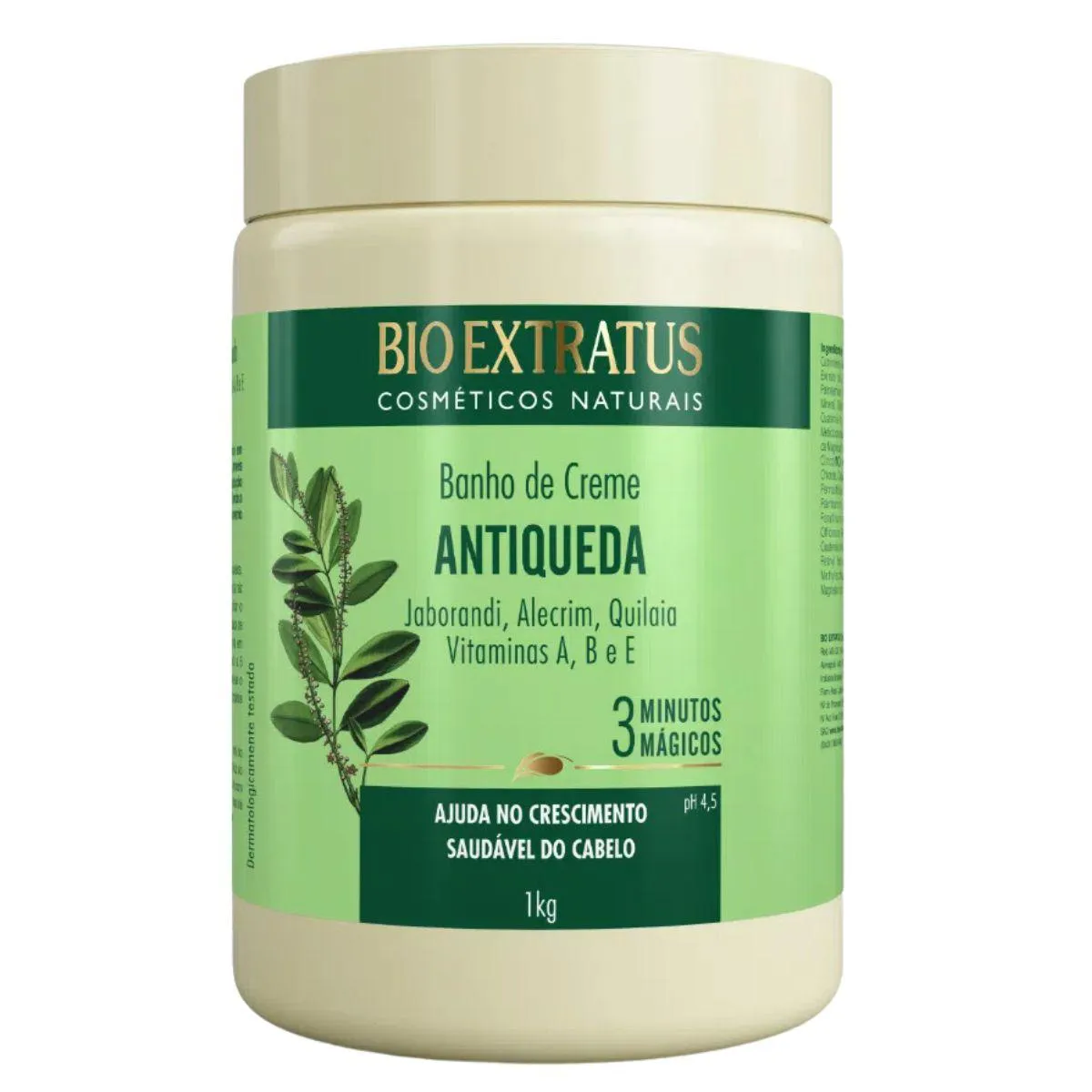 Máscara Antiqueda Fortalecedora Jaborandi 1kg Bio Extratus