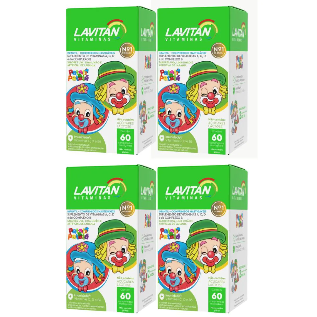 Kit C4 Suplemento Infantil Sabor Variado 60 Cpr – Lavitan