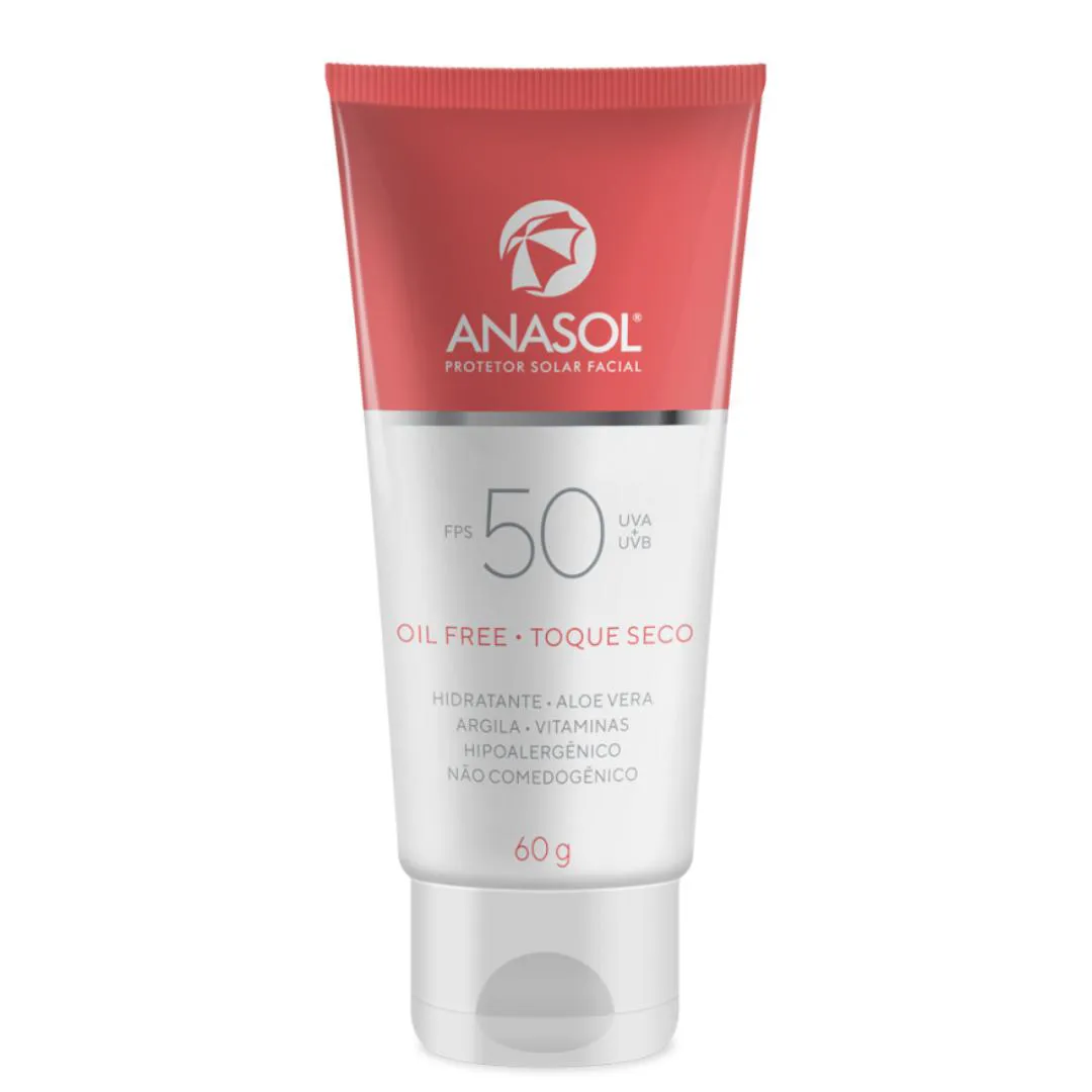 Protetor Solar Facial Oil Free Fps50 60g – Anasol