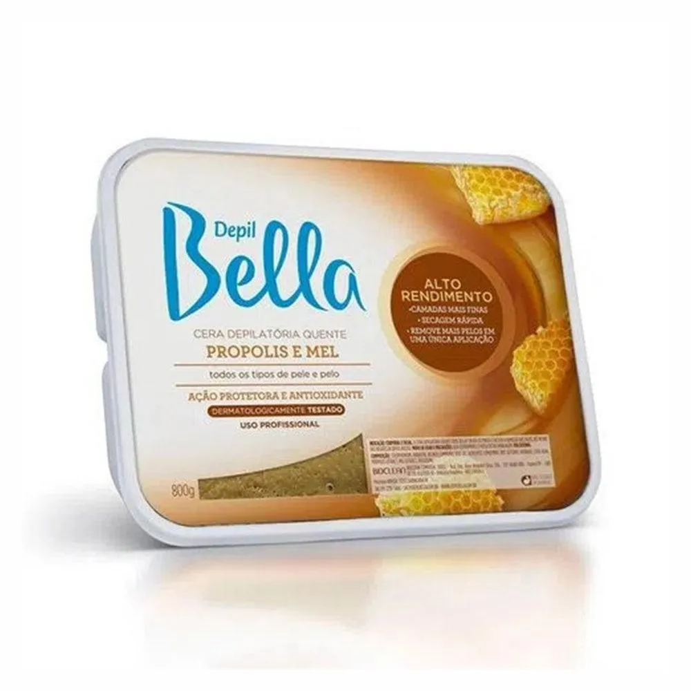 Cera Quente Depilatória Depil Bella Propólis 800G