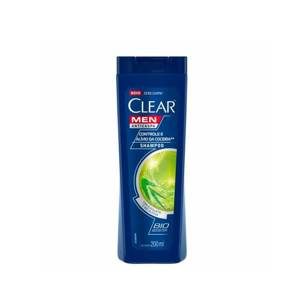Shampoo Anticaspa Clear Men Controle Coceira 200ml