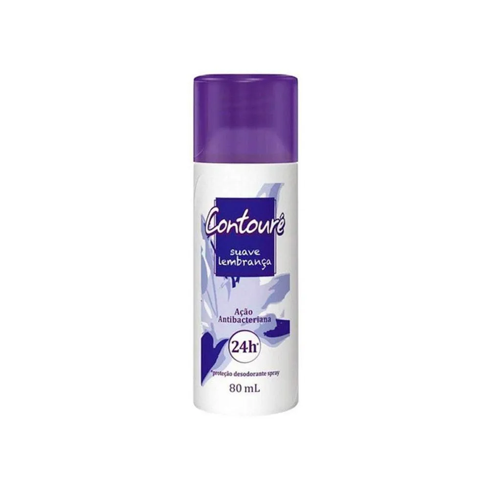 Desodorante Spray Contouré Suaves Lembranças Feminino sem Alumínio 24h 80ml