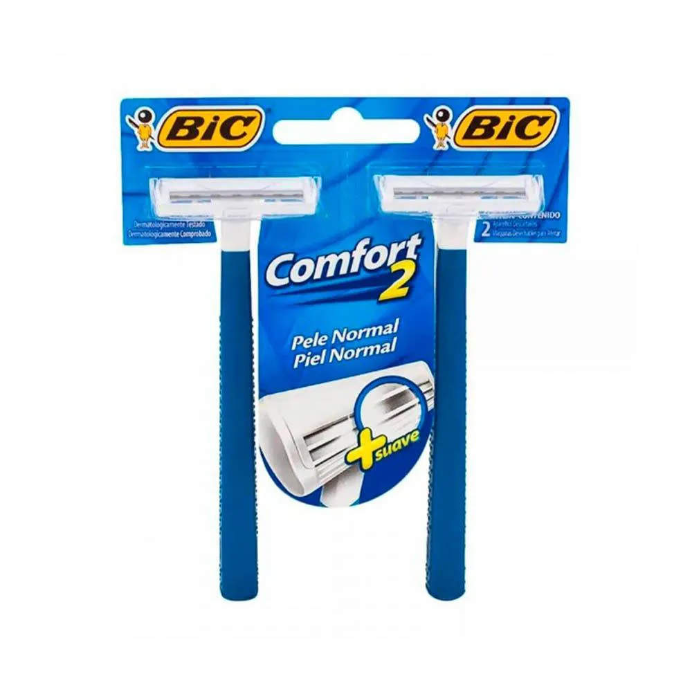 Aparelho de Barbear Bic Comfort 2 Twin Pele Normal C/2un