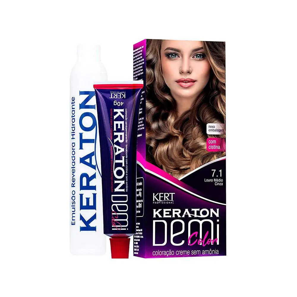 Tonalizante Demi Color 7.1 Louro Médio Cinza