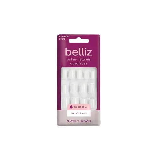 Unhas Postiças Belliz Quadradas 1200