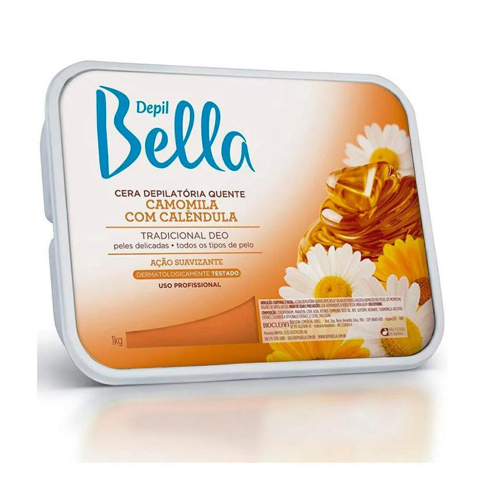 Cera Depilatória Depil Bella Camomila 500g