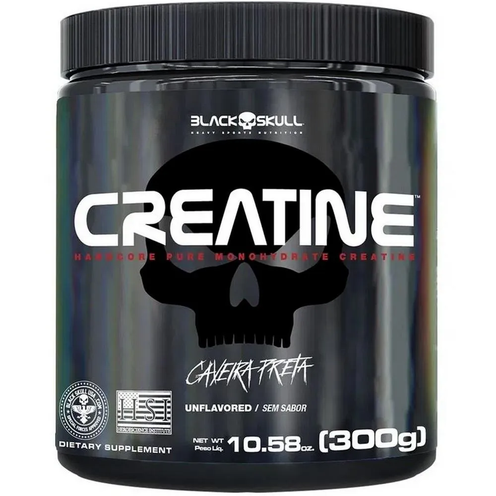 CREATINA 100% PURA (300G) - BLACK SKULL