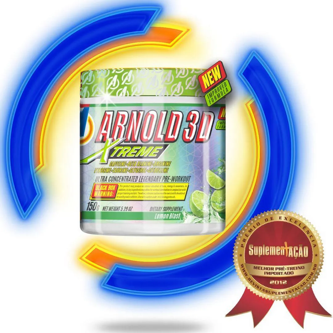 Pré-treino Arnold Nutrition Arnold 3d Xtreme Limão 150g