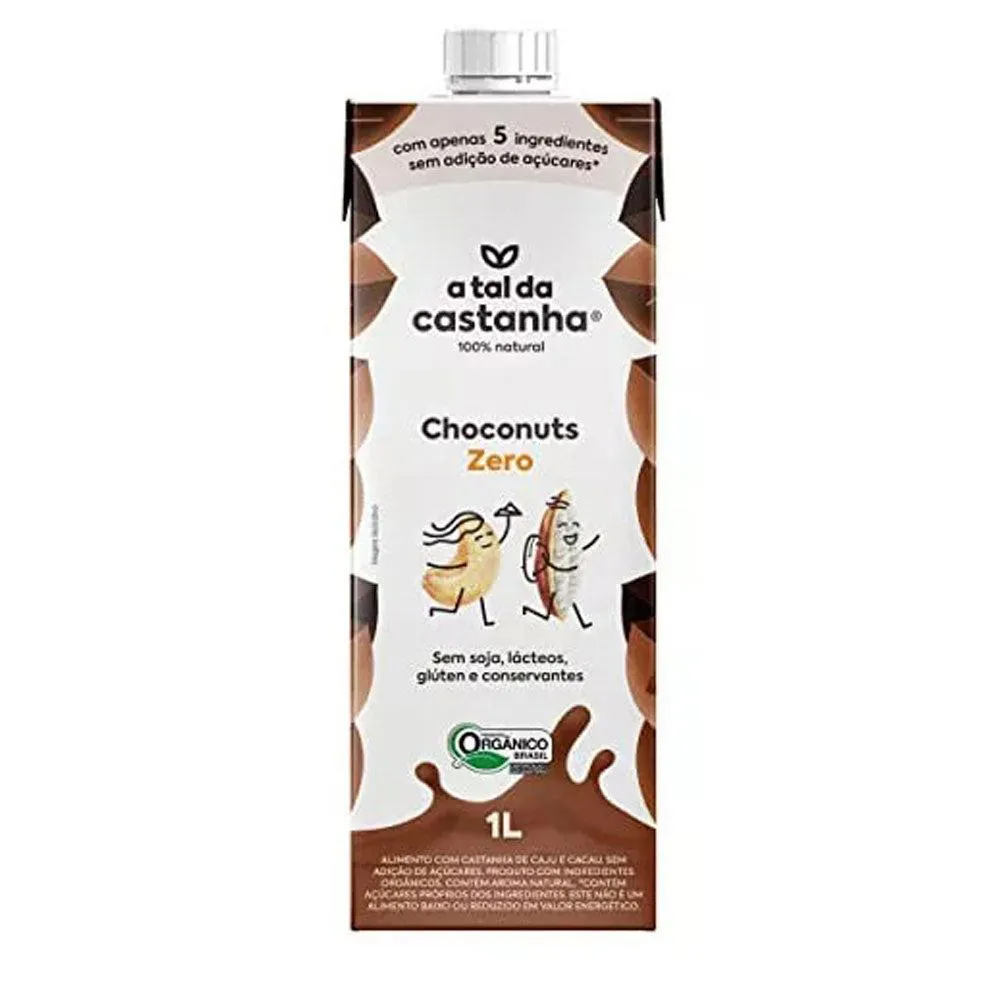 Bebida Vegetal Choconuts Zero a Tal da Castanha 1l Unica