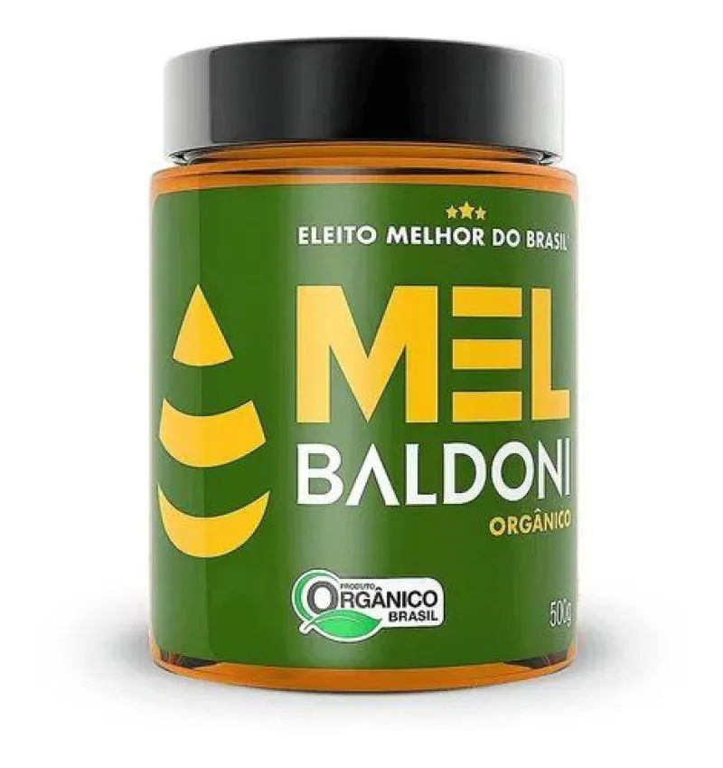 Mel Orgânico Vidro 500gr - Baldoni