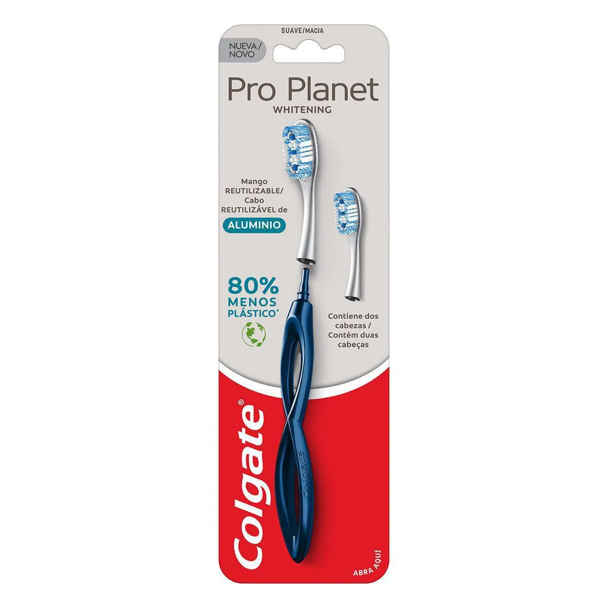 Escova de Dente Colgate Pro Planet com 2 cabeças