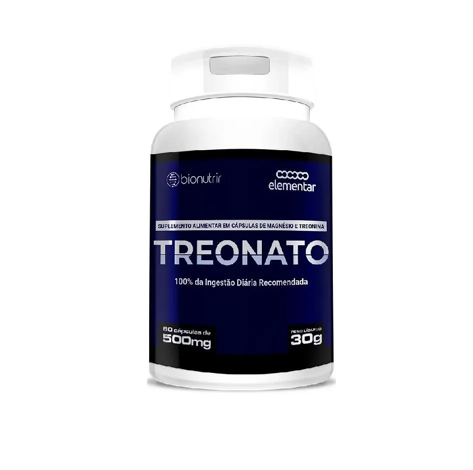 Magnésio Treonato 500mg (60 Cápsulas) - Padrão: Único