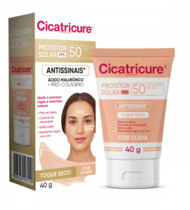Protetor Solar Corporal Cicatricure Fps 50 Cor Clara 40g