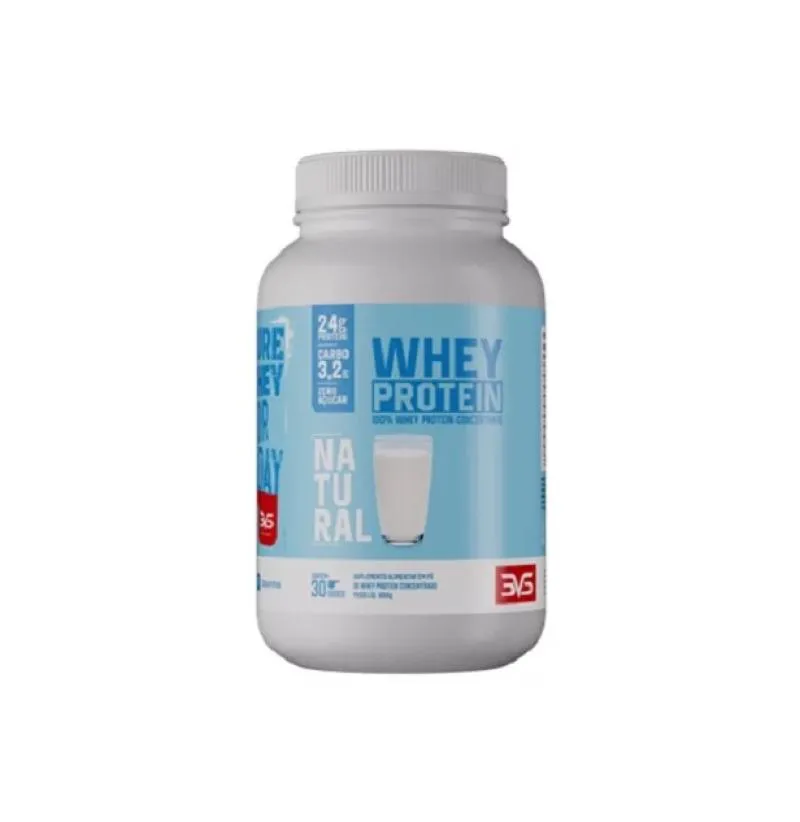 Whey Protein 100% Concentrado 3vs Nutrition Natural 900g