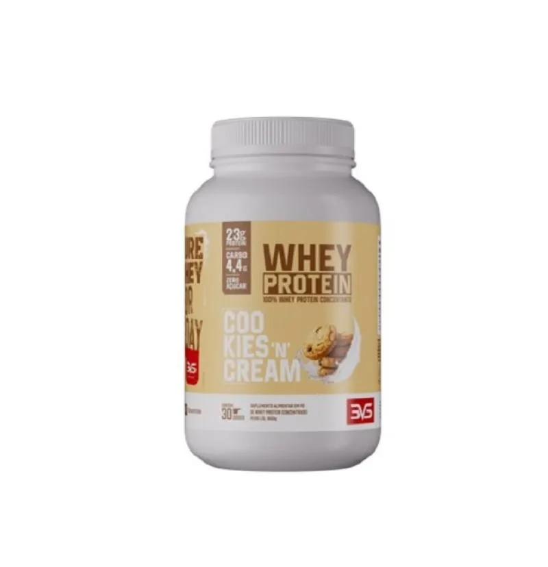 100% Whey Concentrate (900g) - Sabor: Cookies e Cream