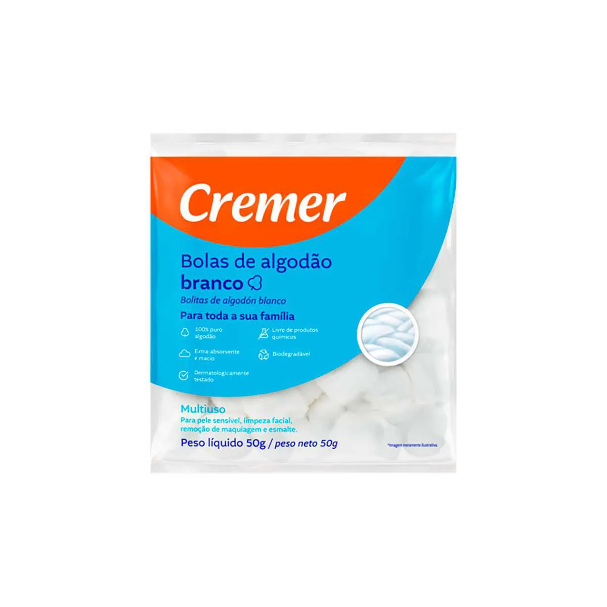Bolas de Algodão Cremer 95g - Unidade