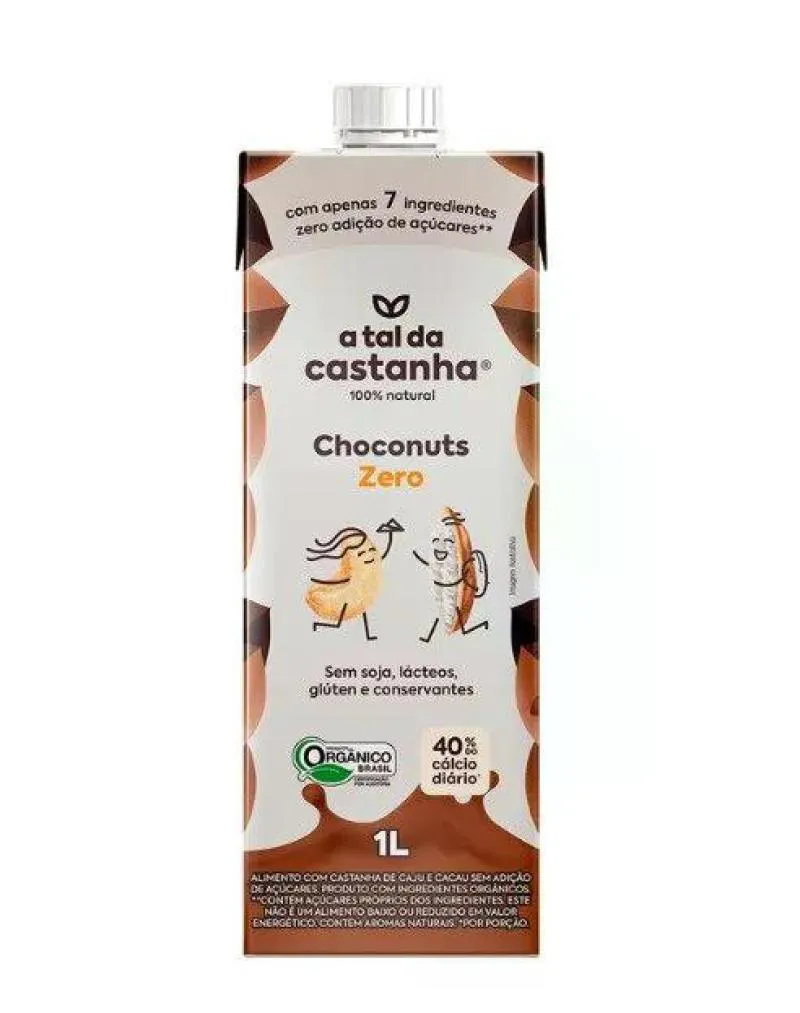 Bebida Vegetal A Tal da Castanha Choconuts Zero 1l