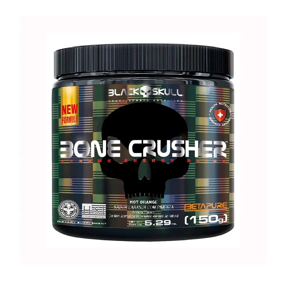 Pré-treino Black Skull Bone Crusher Hot Orange 150g