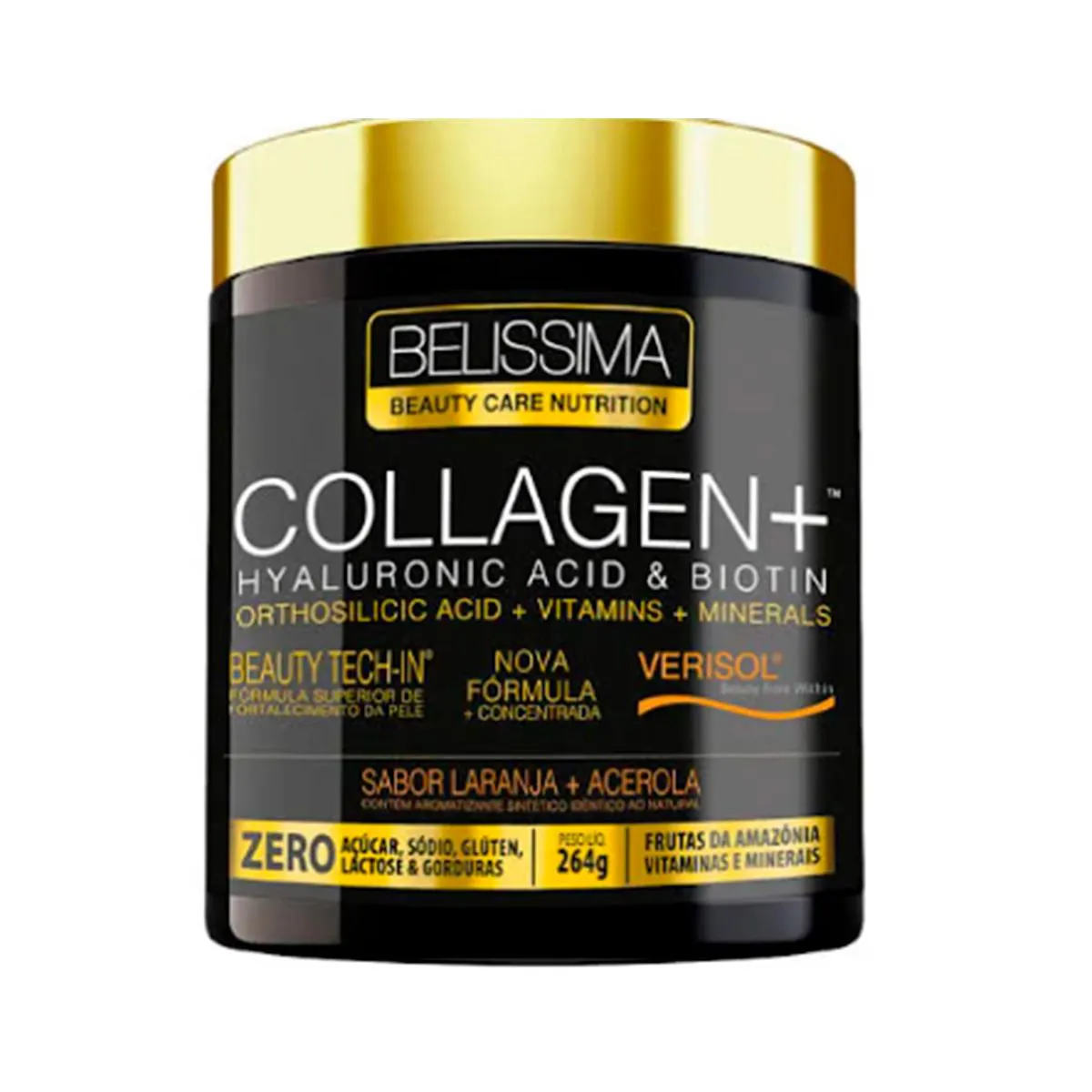 Colágeno Belíssima Collagen Plus Laranja e Acerola 264g