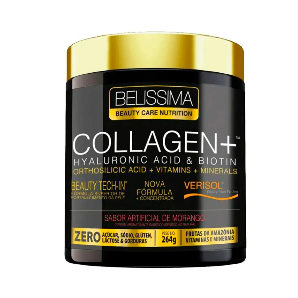 Colágeno Belíssima Collagen Plus Morango 264g