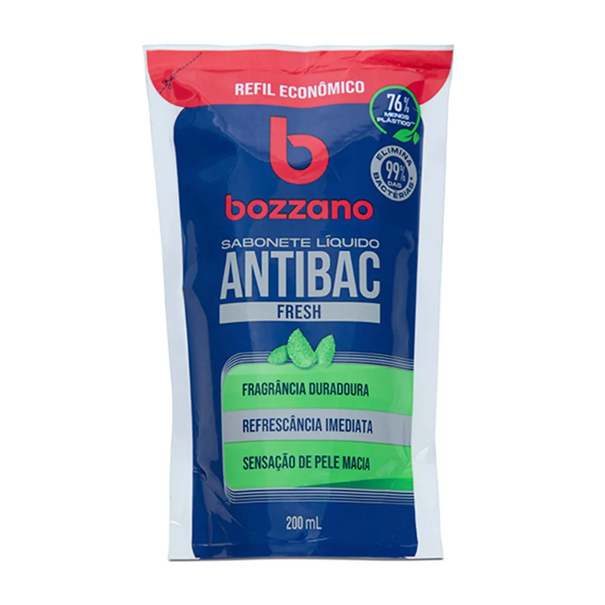 Refil Sabonete Líquido Bozzano Antibac Fresh 200ml