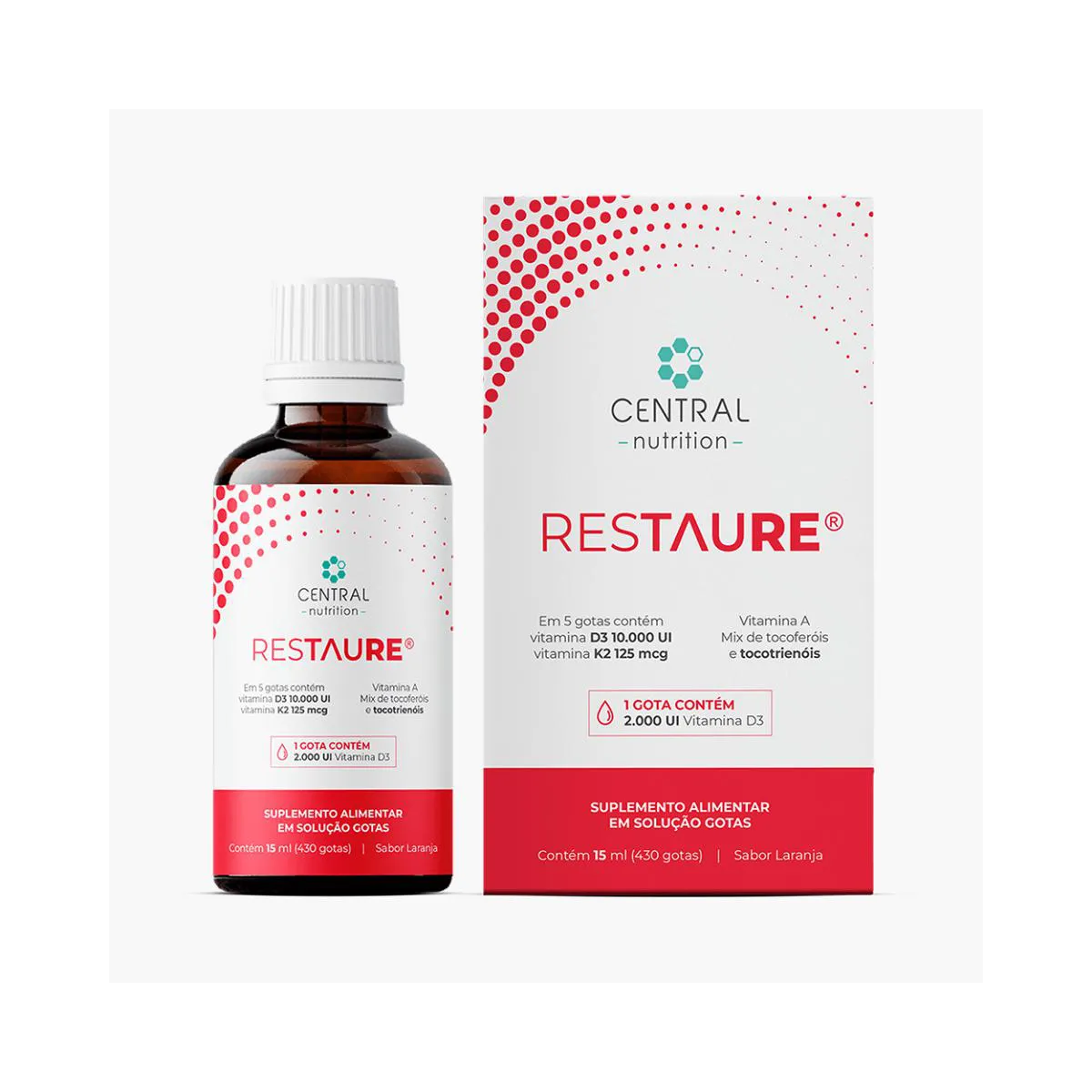 Restaure 430 Gotas Vitaminas A D E E K Central Nutrition