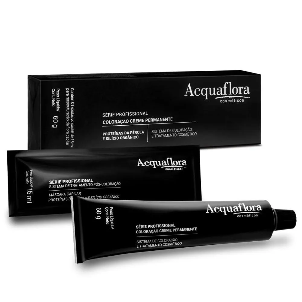 Coloração Creme Permanente Acquaflora 77.466 Louro Natural Cobre Vermelho Intenso 60g