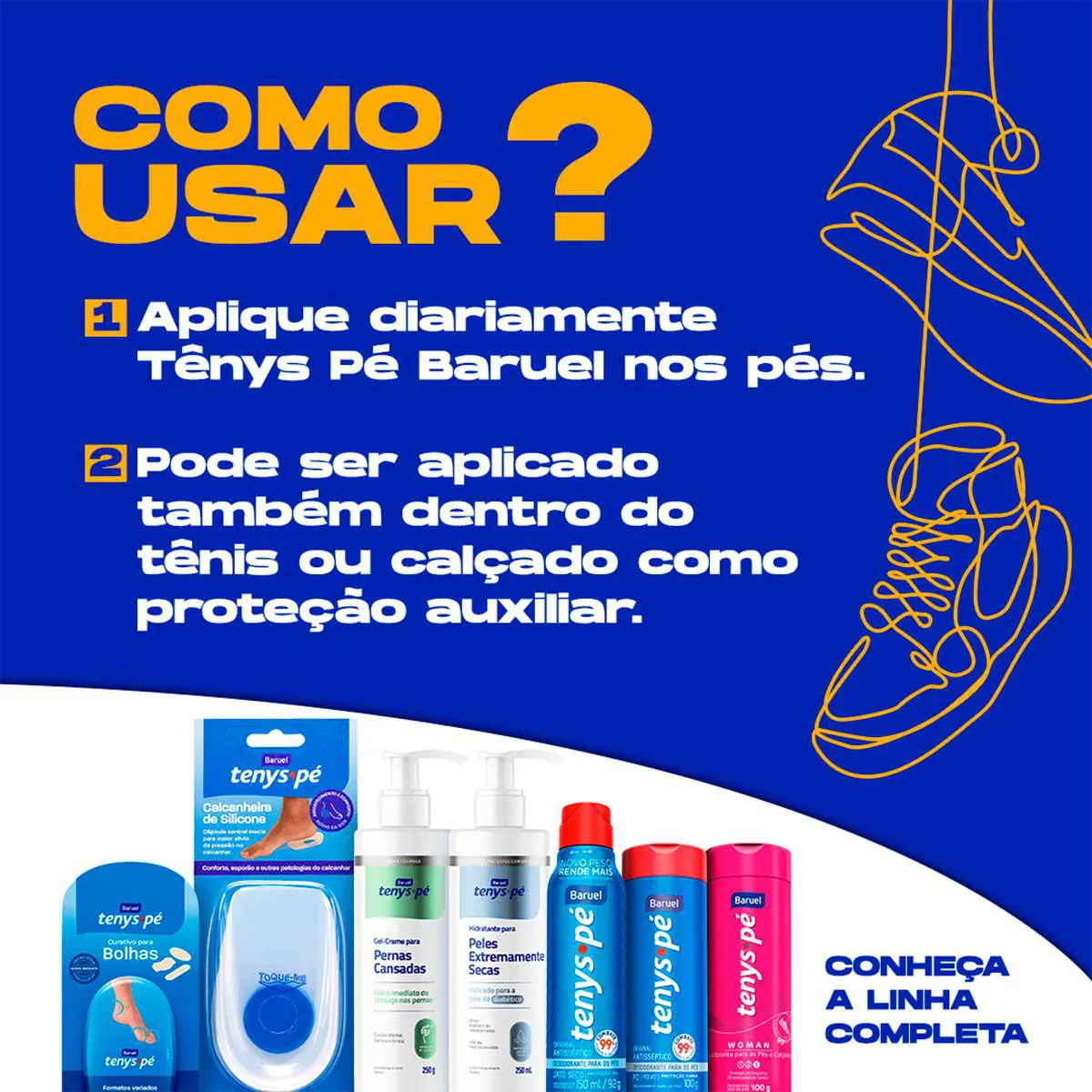 Talco para os Pés Tenys Pé Original