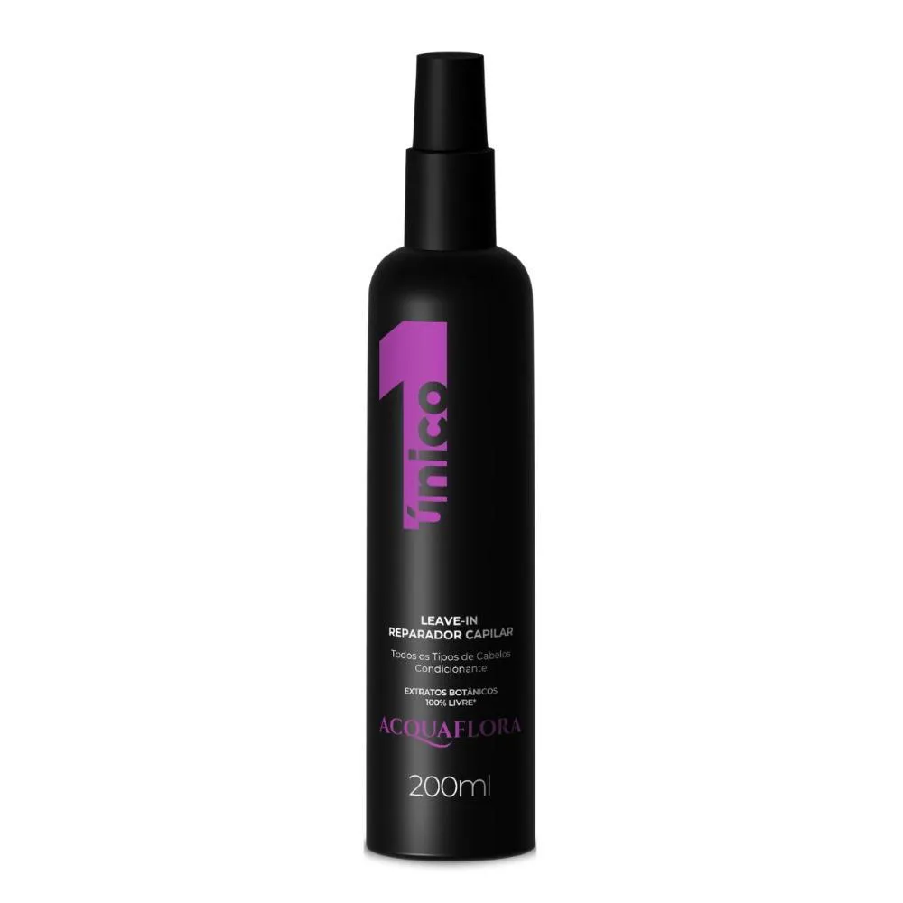Leave-in 1 Único Acquaflora Reparador Capilar 200ml