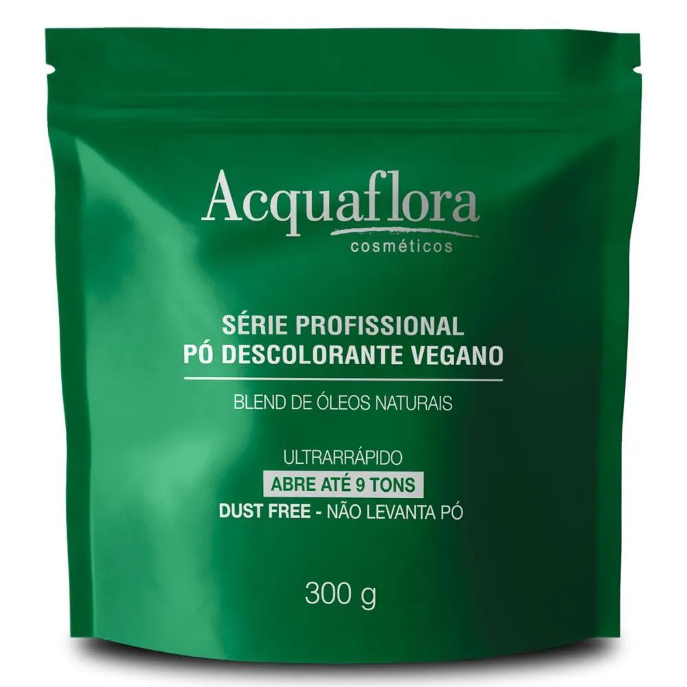Pó Descolorante Vegano Acquaflora Ultrarrápido Dust Free 300g