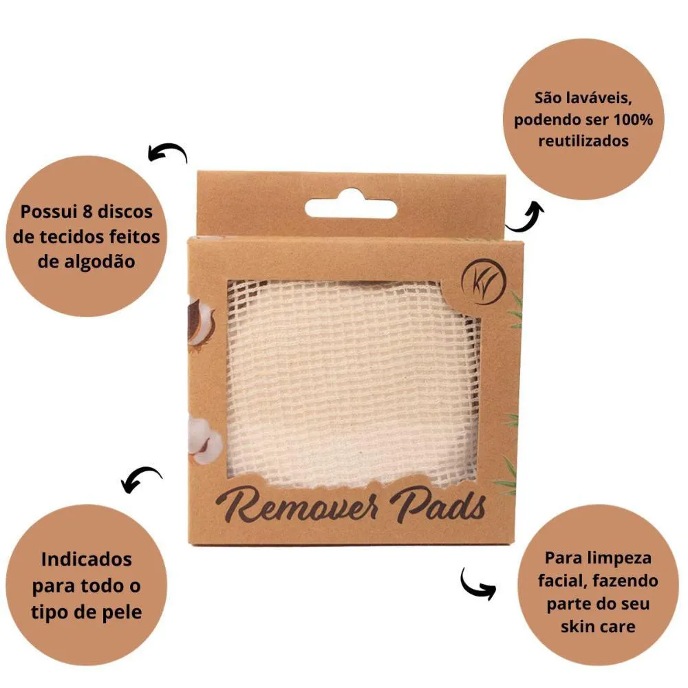 Lenço de Tecido Remover Pads Klass Vough com 8 Discos