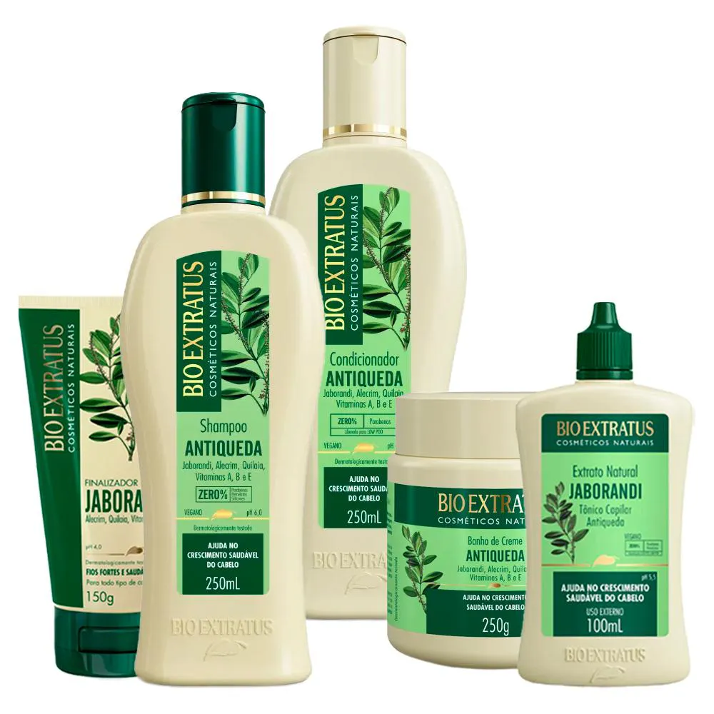 Kit Bio Extratus Jaborandi Sh Cond Masc 250 Completo 5itens