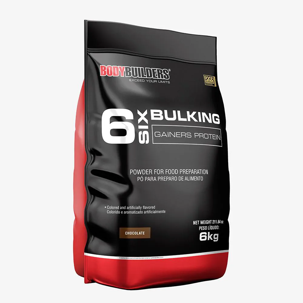6 Six Bulking Gainers Protein 6kg – Bodybuilders Chocolate