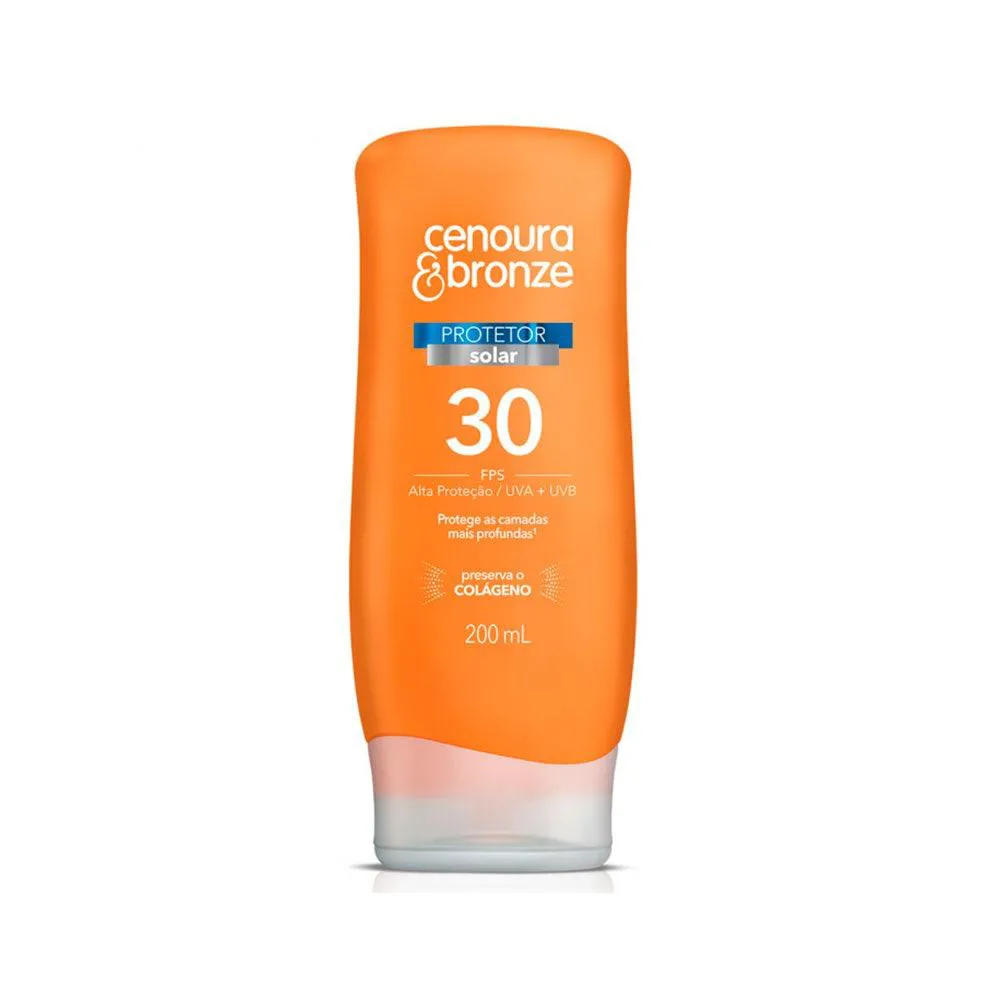 Protetor Solar Cenoura&bronze Fps30 200ml