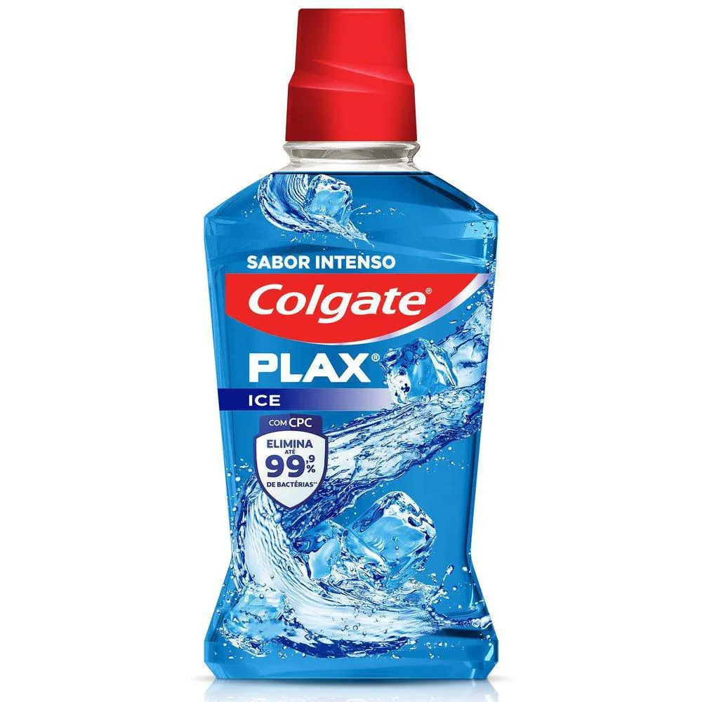 Enxaguante Bucal Colgate Zero Álcoolplax Ice 500Ml
