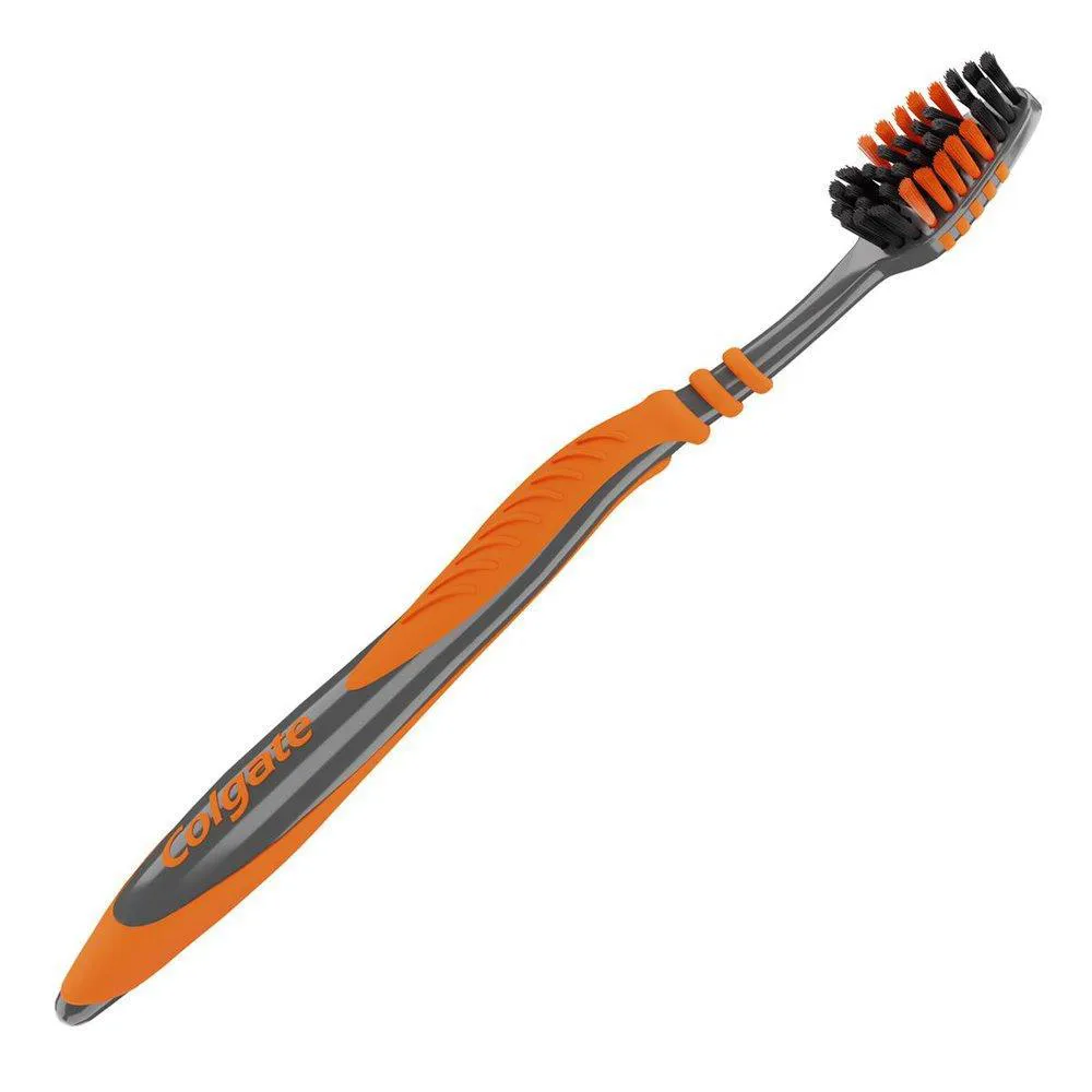 Escova Dental Média Infusão De Carvão Colgate Zig Zag 4 Unidades