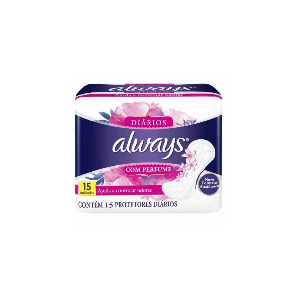 Absorvente Always Protetor Diario Regular C/15un