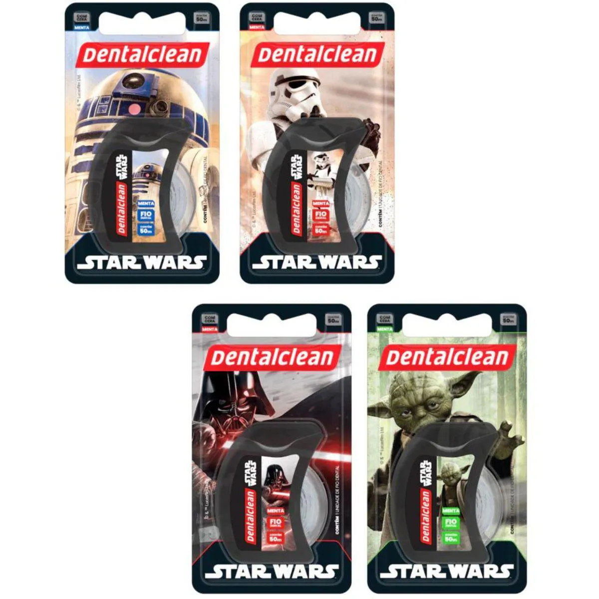 Fio Dental Star Wars - 50m - Sortidos - Dentalclean