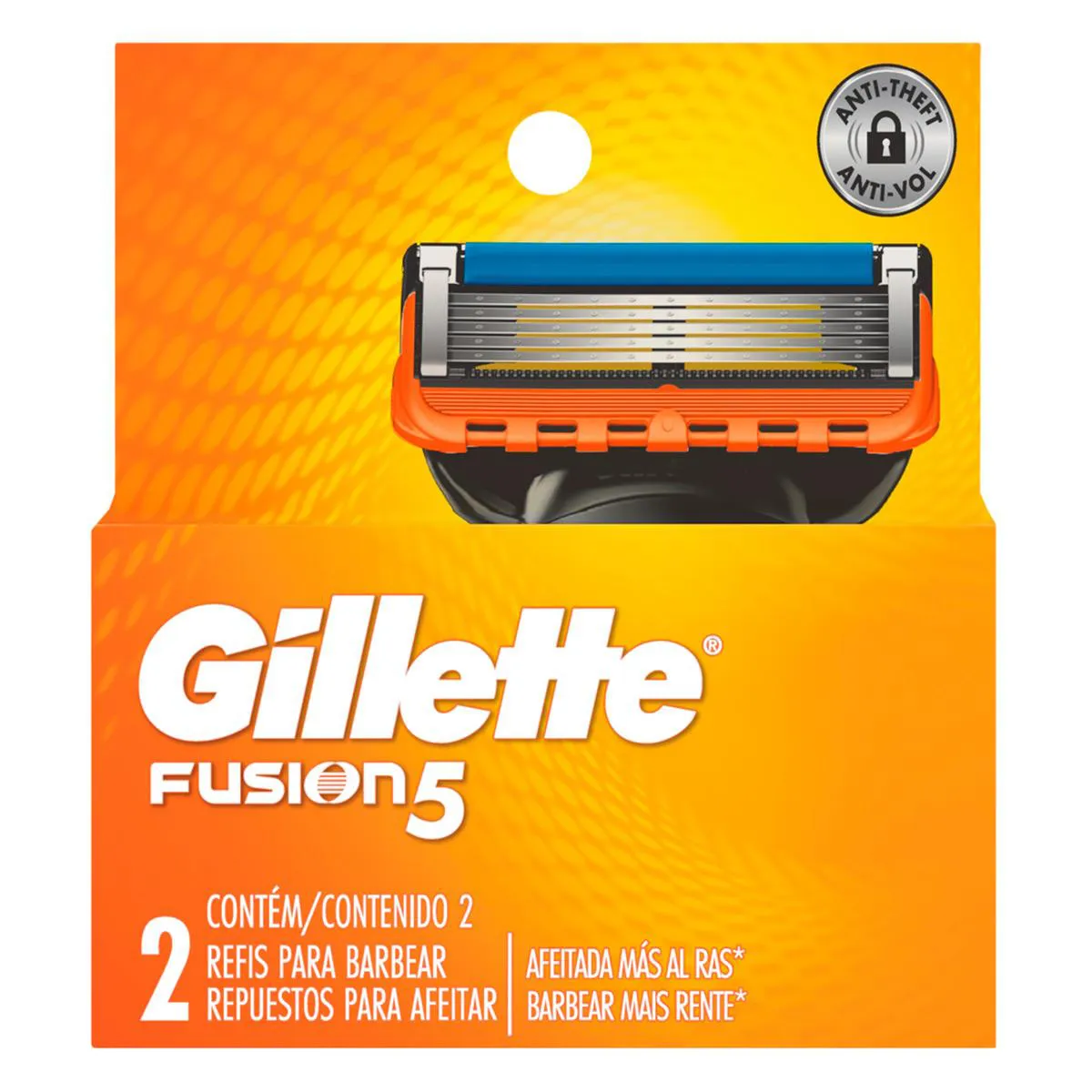 Carga para Aparelho de Barbear Gillette Fusion 5 com 2 unidades