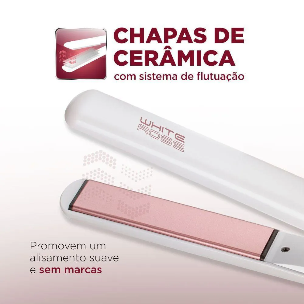 Prancha Alisadora White Rose Line P-50 P-50 Bivolt .