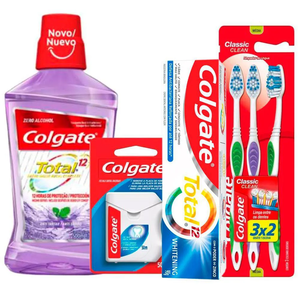 Kit Colgate Total 12 Anti Tartaro