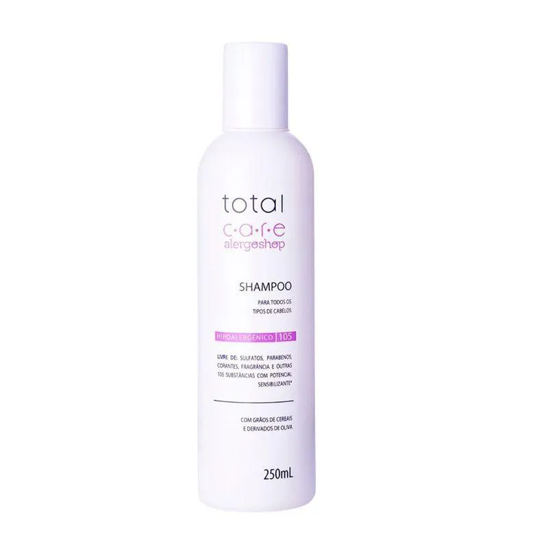 Shampoo Hipoalergênico Total Care Alergoshop 250Ml
