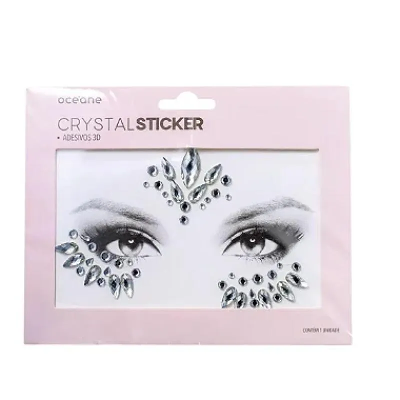 Adesivo Facial 3d Crystal Sticker Cs4
