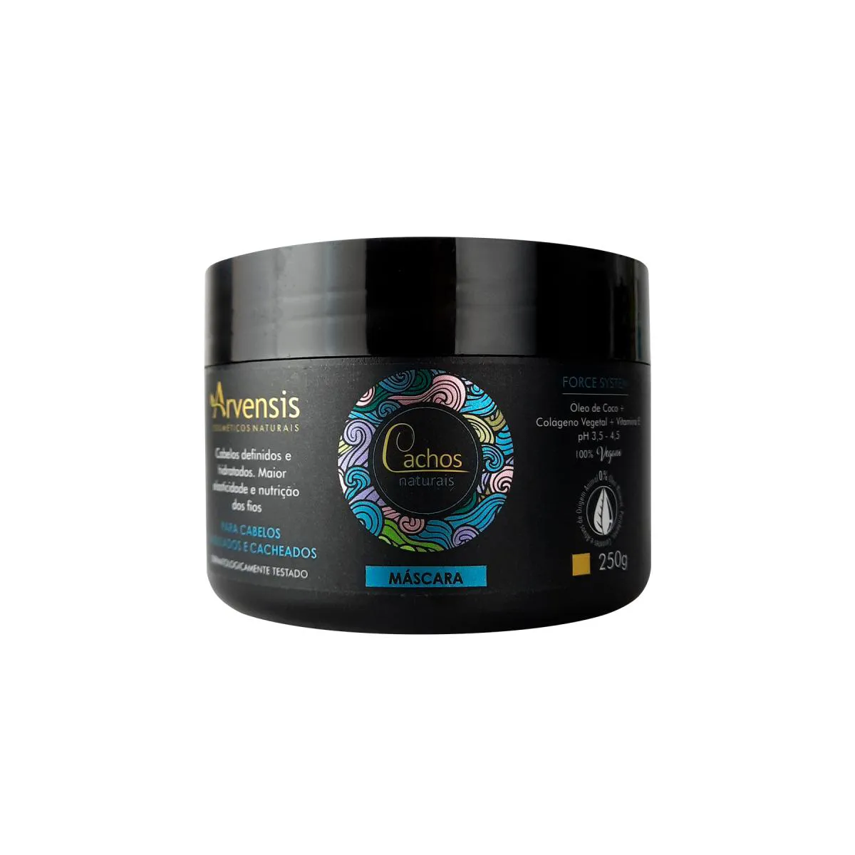 MáSCARA DE HIDRATAçãO ONDULADOS E CACHEADOS ARVENSIS 250G