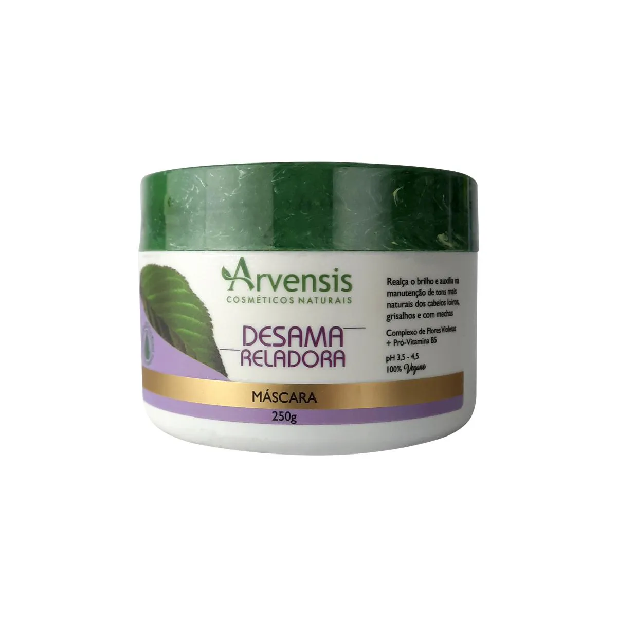 Arvensis Desamareladora Máscara Capilar Cabelos Loiros 250g