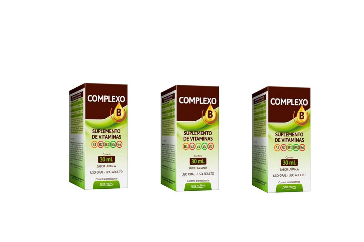 Kit C/3 Complexo B Solução 30Ml - Arte Nativa