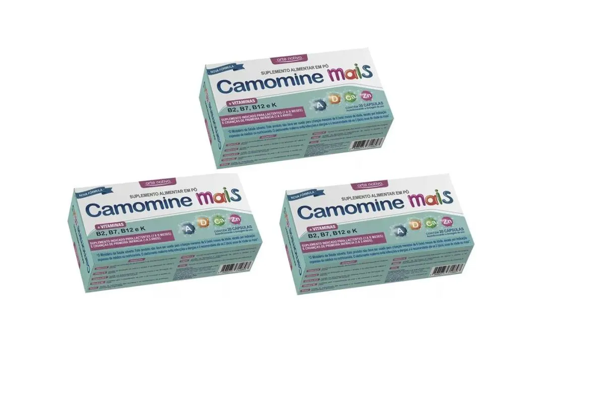 Kit C/3 Camomine Mais C/20 cápsulas -Arte Nativa