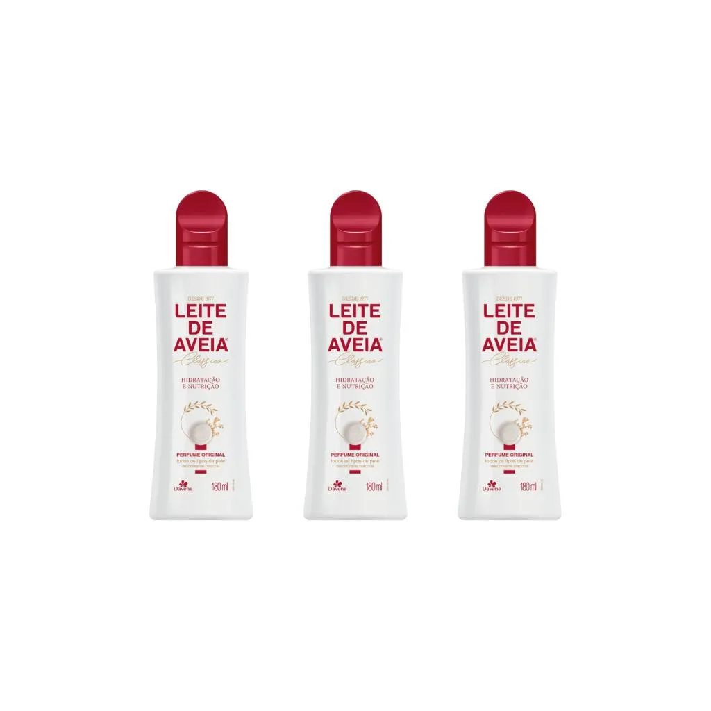 Hidratante Corp Davene Leite Aveia 180ml Perf Org - Kit C / 3un
